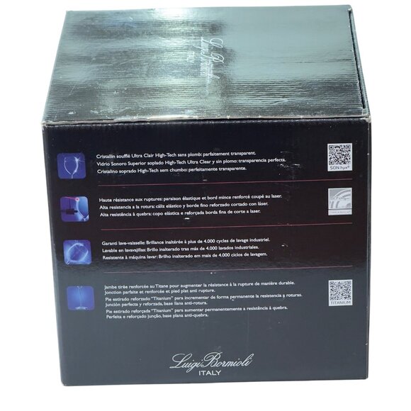 Luigi Bormioli Bach Gin Glasses Set Of 3 - 20.4oz Titanium Reinforced Crystal - Picture 2 of 15